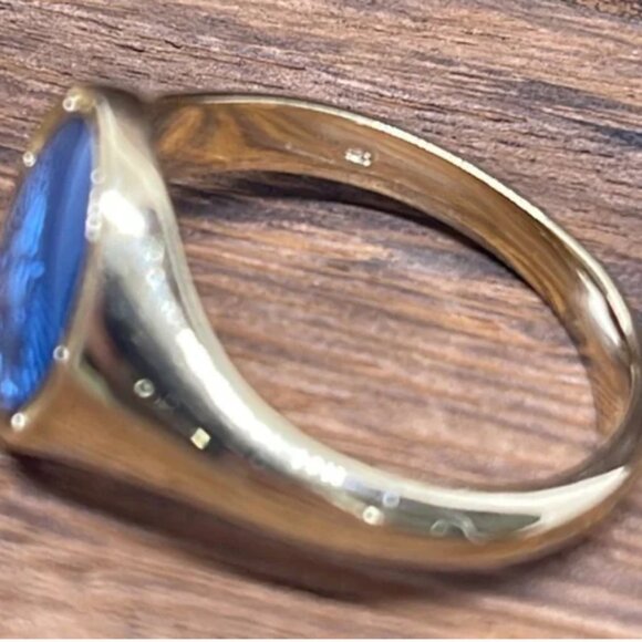 Miansai Divini Ring Gold Vermeil/Light Blue - Picture 5 of 7